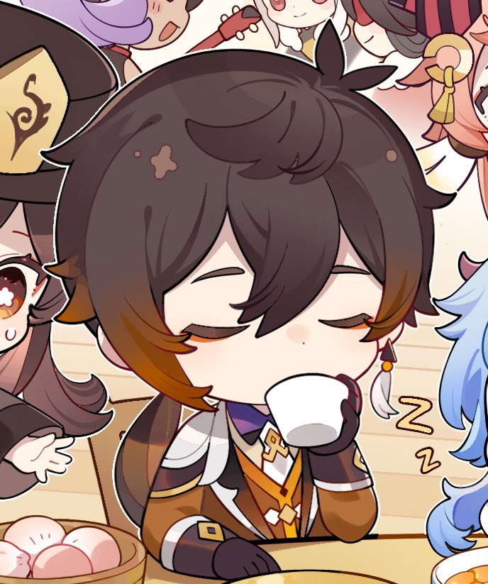 kuebolu21's tweet photo. He always closes his eyes whenever he’s sipping tea except when he’s with…. Uh oh… https://t.co/pGSKDkiOfi