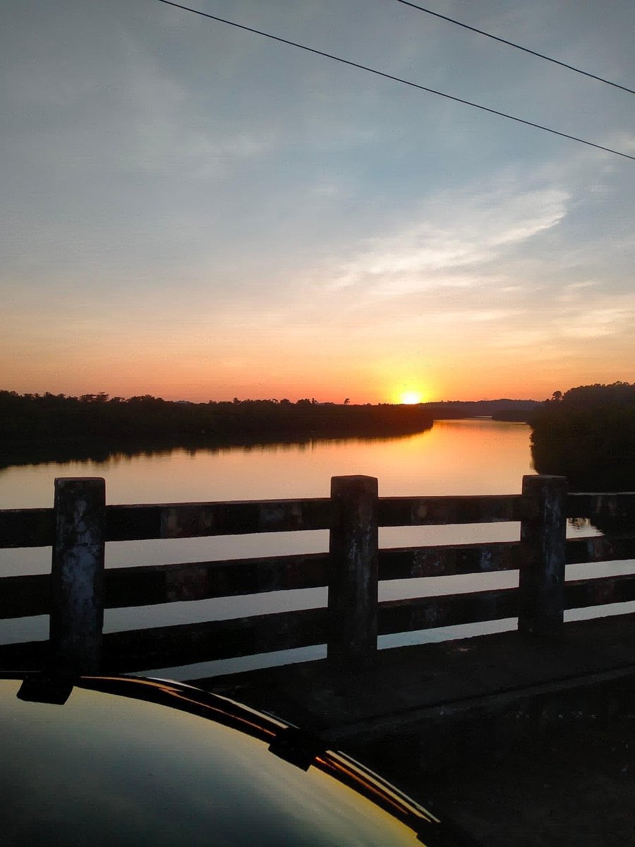 #SunSet view from Austin Bridge of North #Andaman clicked by Mr. Abdul Manaf #AndamanHolidays #AndamanDMC #CruiseAndamans #SailTheAndamans