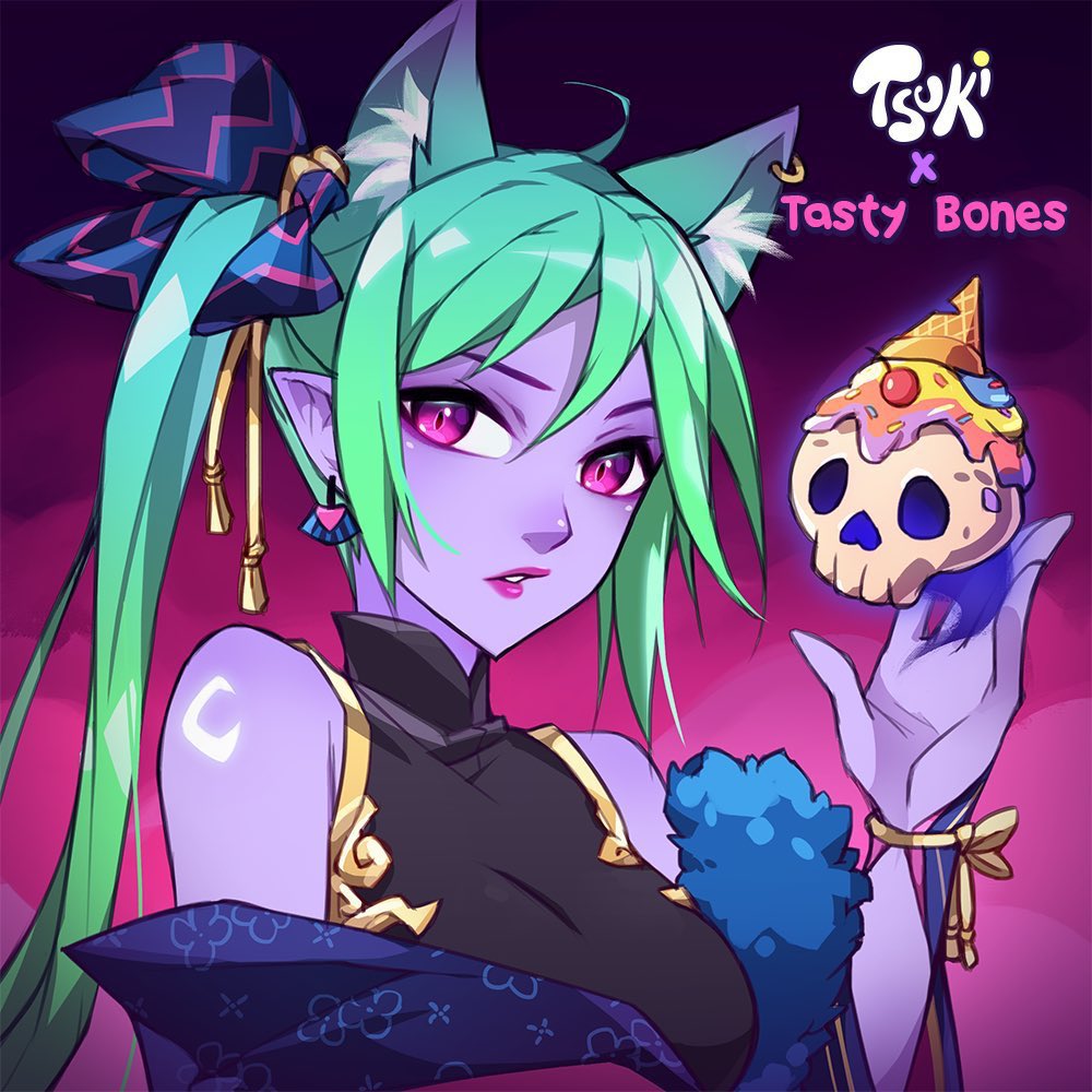 Tasty Bones 🤝 Tsuki Giveaway 

1x <a href="/TastyBonesNFT/">Tasty Bones ☠️</a> WL
1x <a href="/TsukiNFT/">Tsuki 月</a> WL

1. Follow me
2. Follow my team <a href="/5TimesDistilled/">5TimesDistilled</a> <a href="/EvaK360Boss/">EvaK360Boss.eth 🍌</a> <a href="/inklxb/">inklxb</a> <a href="/yggierekt/">0xstoic.base.eth</a> 
3. Follow <a href="/TsukiNFT/">Tsuki 月</a> <a href="/TastyBonesNFT/">Tasty Bones ☠️</a> 
4. Like + RT

1 winner will get both WL💀🌸

Ends in 48h. Good luck!