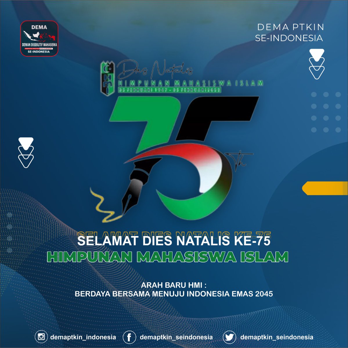 Arah Baru HMI. YAKUSA🇮🇩
Happy Dies Natalis ke 75.