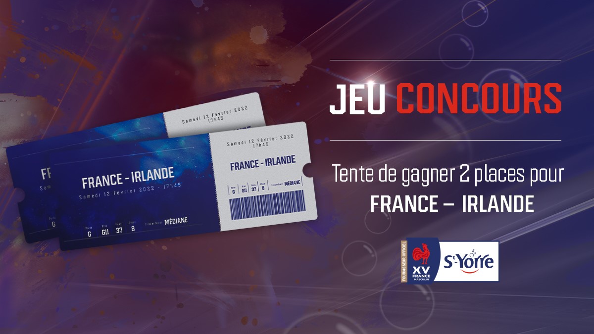 styorreFR's tweet photo. Vous faites quoi samedi 12 février à 17h45 ?

Et si vous veniez au Stade de France encourager le #XVdeFrance qui affronte l'Irlande ?😃

🔥𝗧𝗲𝗻𝘁𝗲𝘇 𝗱𝗲 𝗴𝗮𝗴𝗻𝗲𝗿✌🏻𝗽𝗹𝗮𝗰𝗲𝘀🔥 

Pour participer👉RT &amp; Follow @styorreFR
 
#SoifDeVictoire #FRAIRL #concours https://t.co/XUv6isRyTK