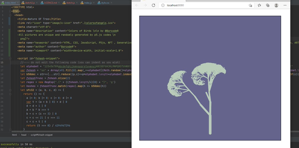BorcodeR's tweet photo. Working in new project is exciting 😍 Pinus Pinea tree which is one of the famous pinea tree for Mediterrenian. Drawing it codes p5.js Unique ! Amazing!  @fx_hash_ @ciphrd @Kaloh_nft @PolyBlocks Still in progress, soon on fxhash 😍 https://t.co/gnETaq9o7e