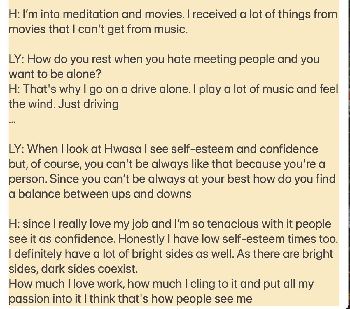 MaHwasaja's tweet photo. Raw translation of some parts of Lee Youngji chat with Hwasa

FULL OFFICIAL video
https://t.co/XEoTB9Afu2

마마무 화사 #HwaSa #화사 #华莎 #ファサ #Guilty_Pleasure https://t.co/TpeSLMJiy8