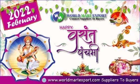 worldmartexport's tweet photo. Let's pray to Goddess Saraswati on the festive day of spring that brings knowledge &amp; joy! happy Basant Panchami !!!!
#panchami #basantpanchami #vasantpanchami #rangpanchami #nagpanchami #happyvasantpanchami #worldmartexport #bportal #verified_buy_lead #online_marketing #seo https://t.co/O2Ne4KCrYu