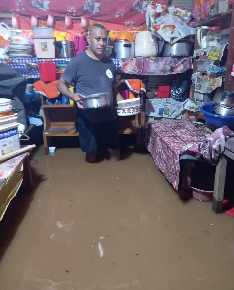 VaniCatanasiga's tweet photo. Ba DCOSS' Jope sent this pic 4 community obs report 2day 2 @FijiCouncil. 2nd tym in barely a month that his home is flooded. How does 1 do recovery in his situation? Whatever ca answer, my thots are with communities battling floodwaters again 2nyt. @Pacific_2030 @PCDFiji https://t.co/IvyOdEWmT2
