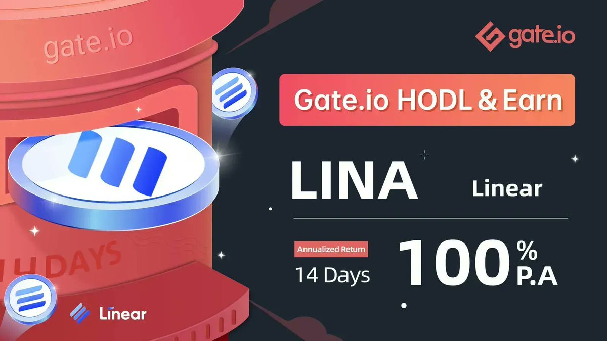 Gate's tweet photo. 🔥 #Gateio HODL &amp; Earn

🔒Lock $LINA To Earn @LinearFinance | Phase 1

🕘Launch Time: 08:00 UTC, Feb 07 - Feb 21
 
🔶Term: 14 days
🔶Handling Fee: $0
⚡️APR: 100%

➡️Purchase: https://t.co/uyjBy6qjcq
➡️Details: https://t.co/CpKOsoLLXA
➡️Telegram: https://t.co/TsmCOAAJuq https://t.co/3tYkNgSiBL