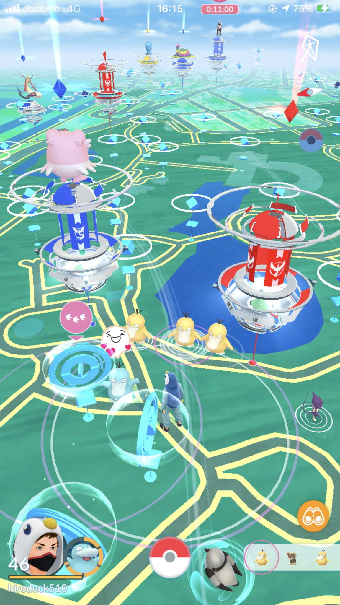 ひろダック 大仙公園が推しの巣になってましたので 古墳見ながらポケ活してきました 大量のコダックが仲間になりました ポケモンgo コダック推し T Co Yoogch28rd Twitter