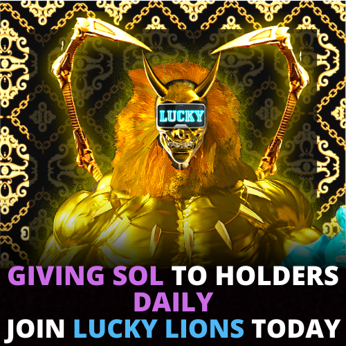 luckylions's tweet photo. DAILY RAFFLE -Eligible for 10% royalties DAILY🍀

JOIN DISCORD👇
https://t.co/51DggkdFcS

BUY YOUR LION:
https://t.co/vdroQjI3Zg

7 HRS LEFT TO PARTICIPATE🍀 
8 HRS LEFT FOR THE RESULTS🍀

#solana #solananft #nftproject #nftprojects #solananfts #SolanaGiveaways #SolanaGiveaway https://t.co/YQMdatS4XR