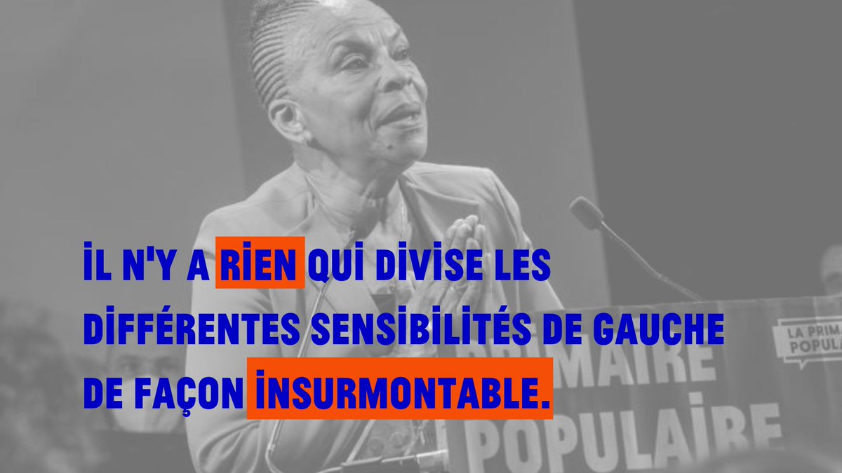 VictoiresPop's tweet photo. 🤝Lors de son discours d'investiture, @ChTaubira a rappelé ce qui fonde notre Socle Commun et que nous aimons résumer par la phrase "Nous avons plus en commun que ce qui nous divise" !

#PrimairePopulaire https://t.co/Cj7MPGFDHP