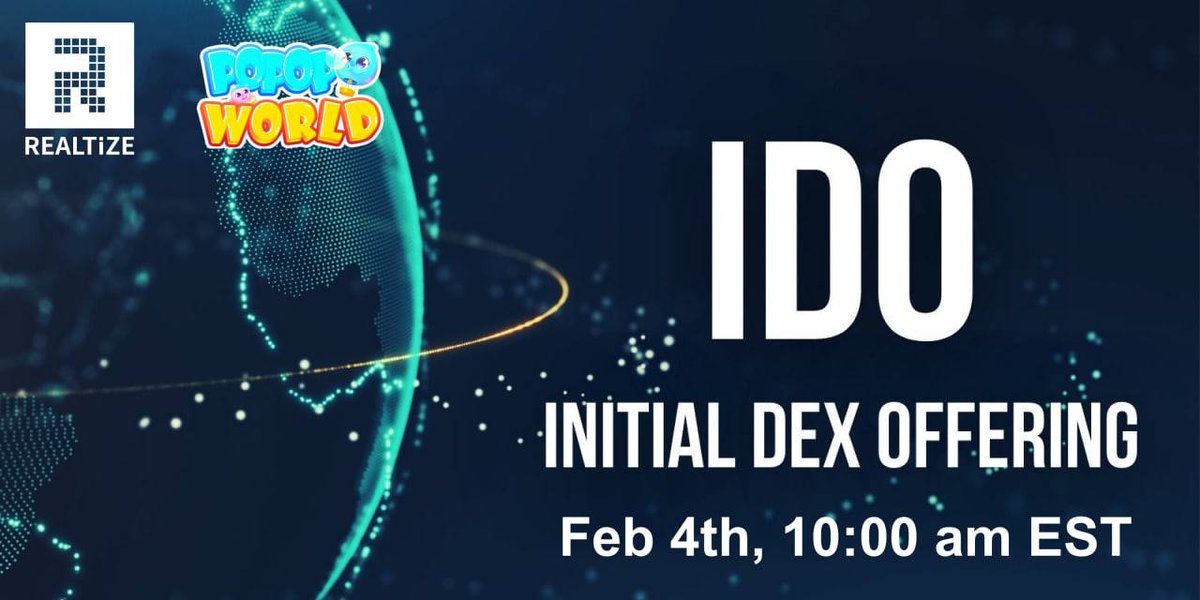 🚀 Airdrop: Popop World
💰 Value: 200 $POP Tokens
👥 Referral: 3,000 $POP Tokens
📼 Audit: Solidproof
📘 IDO: Realtize
📅 End Date: 9th February, 2022
🏦 Distribution Date: After TGE

Talk with the Telegram Bot
t.me/PoPopWorld_Air…

#Airdrop #Crypto #Airdrops #giveaway