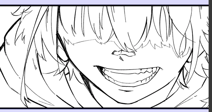 口元上手く描けたから見てくれ 