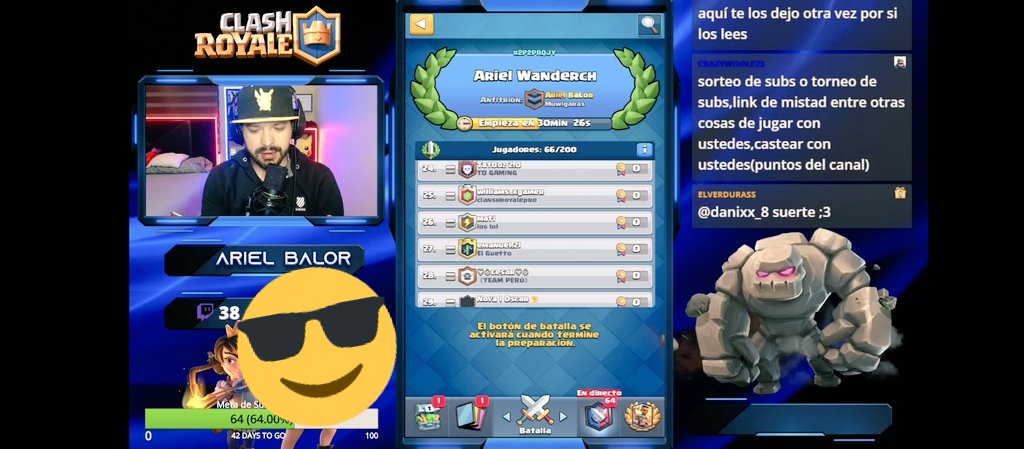 Gracias a todos en el directo de hoy, la meta eran 100 subs de pago en #Twitch, y a dos semanas de haber regresado, ya los tenemos, gracias a Todos.