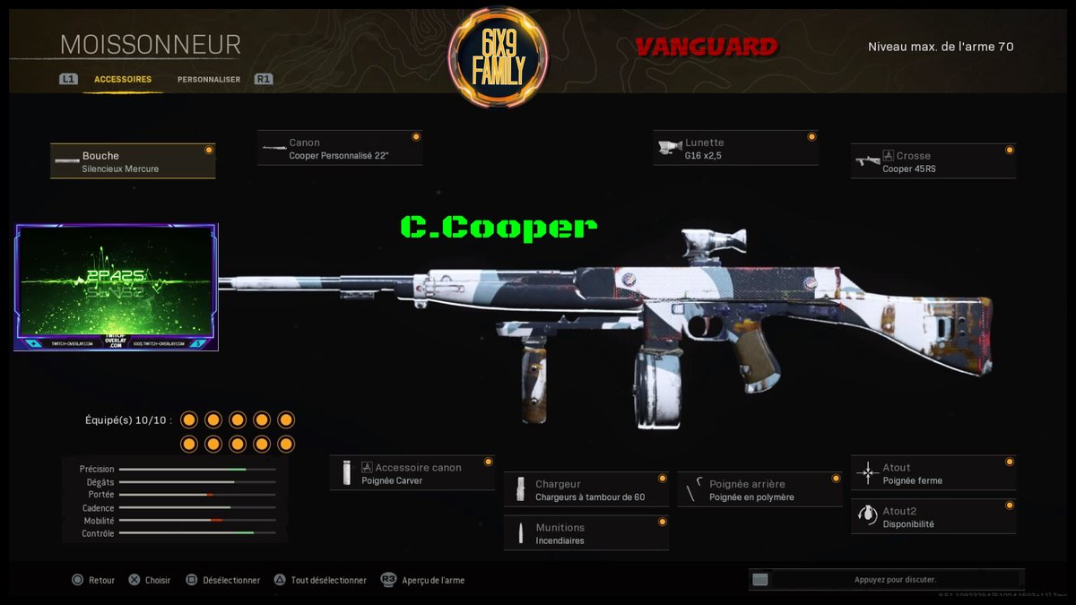 studio6ix9's tweet photo. Class < Carabine Cooper > by 2PA2S! 
 #Cod #Warzonefr #Callofduty #Live #6ix9family #6ix9 #BrokClass #Loadout #skill https://t.co/eRBPC8BfD0