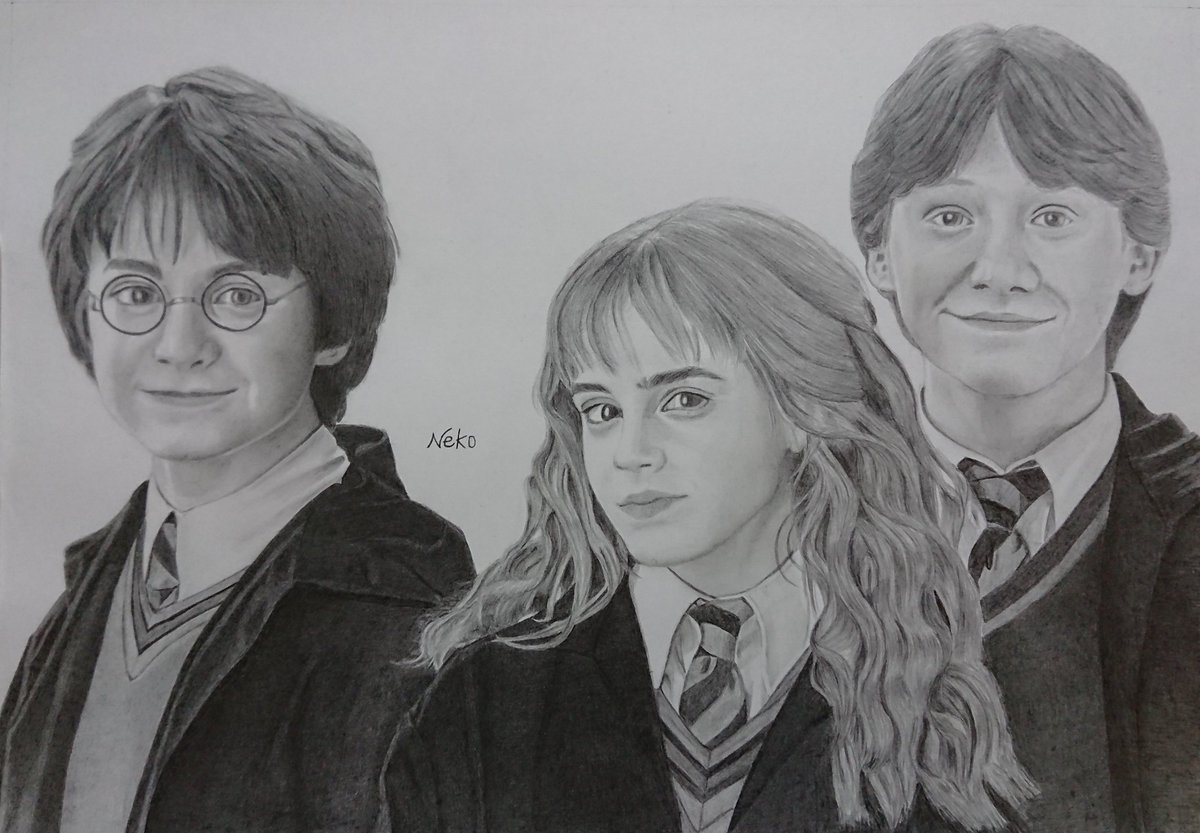 ダニエル・ラドクリフ 似顔絵 （鉛筆画）原画 鉛筆画】ハリー・ポッター（ダニエル・ラドクリフ）/描き方解説