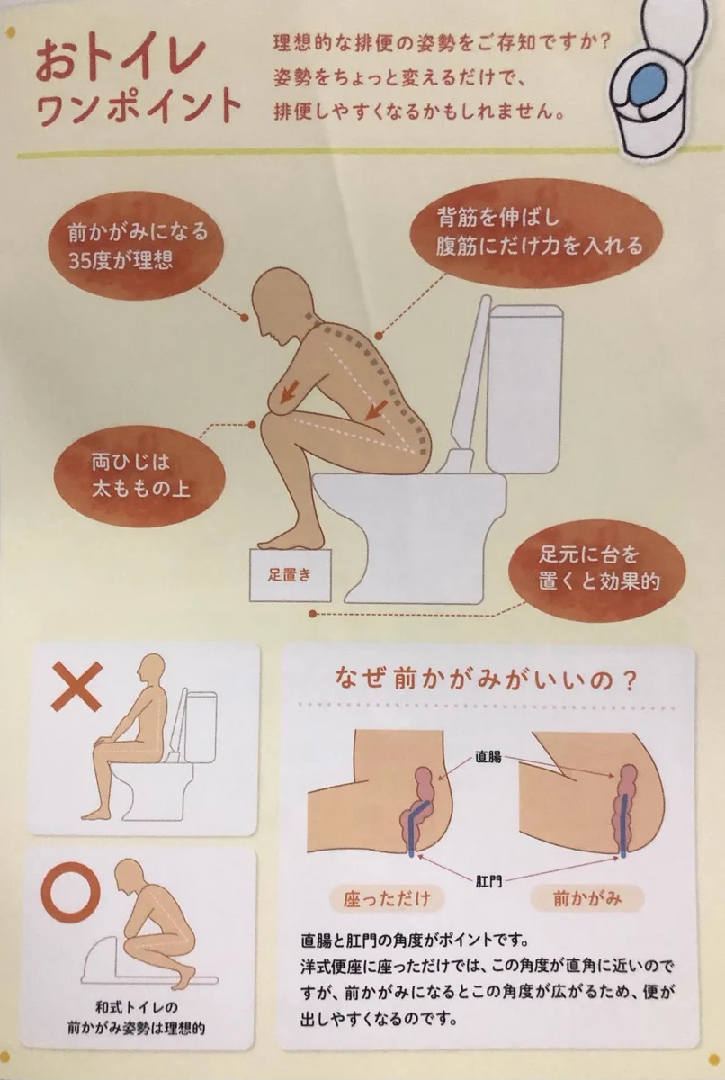 義務教育で教えてほしかった！排便しやすい姿勢のワンポイント！