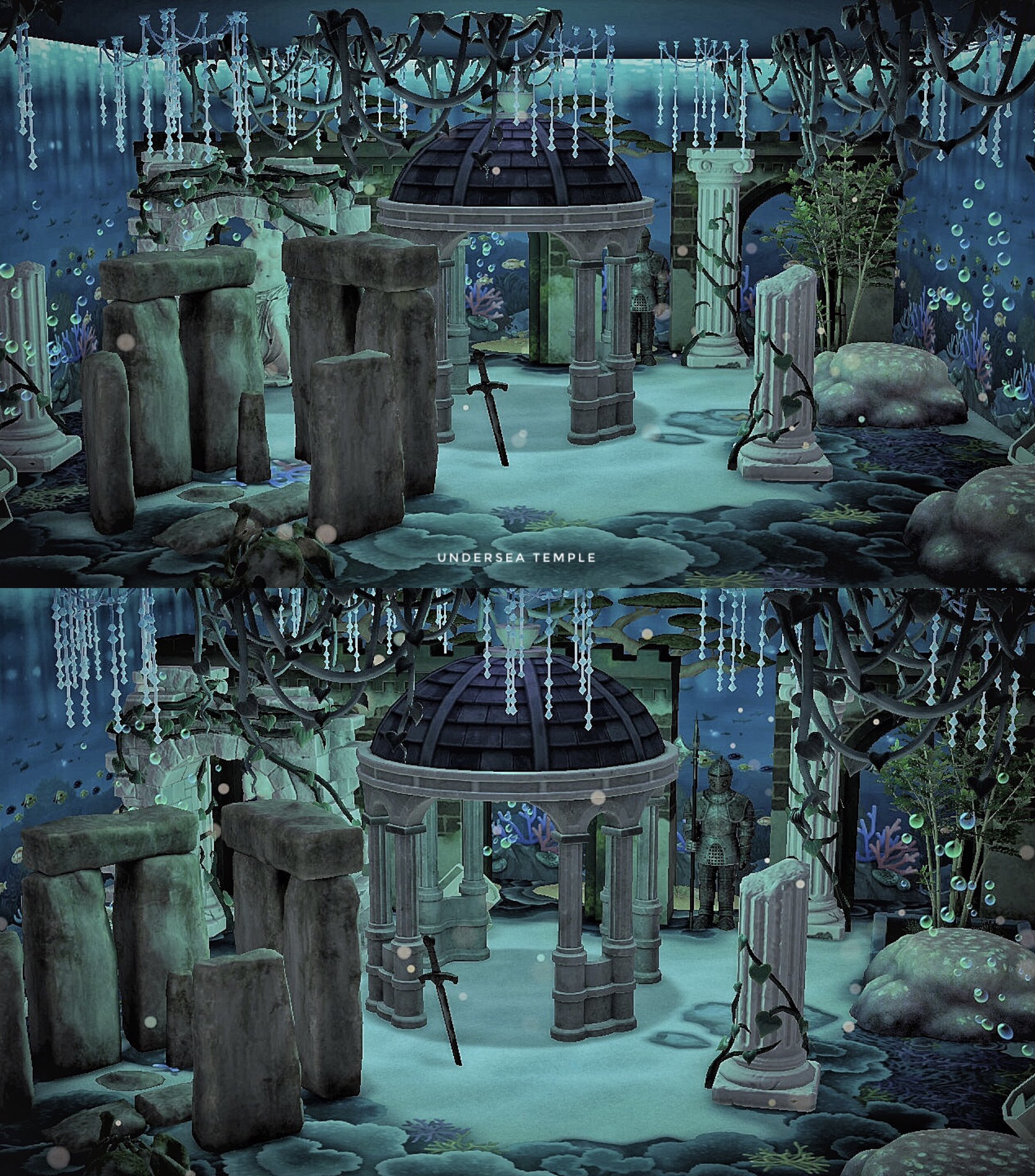 まさる3番 Rt Pirapata Shoto 海底神殿 探せ声を頼りに 地上では歌えない 探せよ1時間 我らが捕らえしもの Harrypotter あつ森写真部 Acnh あつまれどうぶつの森 Animalcrossing T Twitter