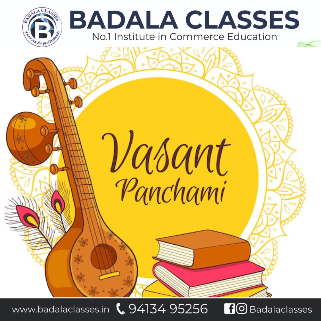 BadalaClasses's tweet photo. This Basant Panchmi, may Goddess Saraswati bless each one of us with the wealth of knowledge and fill our lives with happiness and good health.

Happy Basant Panchmi!!

#basantpanchami #VasantPanchami #goddess #goddesssaraswati #saraswatimaa #knowledge #indianfestivals #festivals https://t.co/A4cFR5sUxD