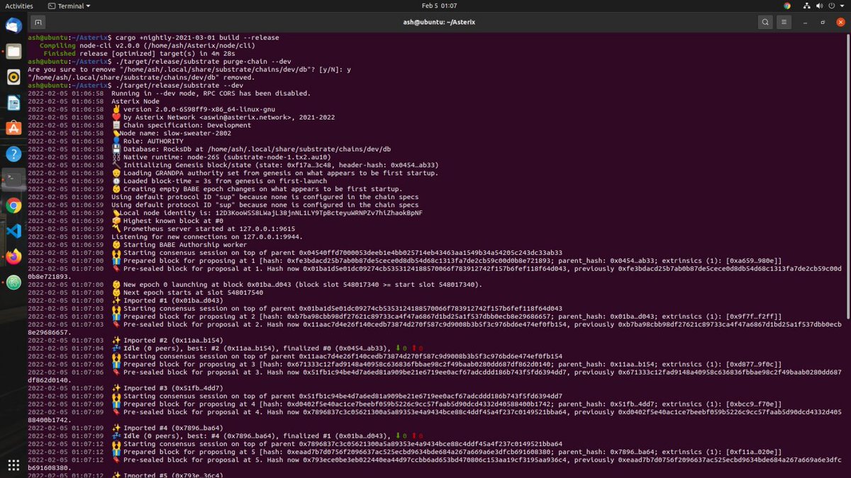Asterix Network Local Node testing complete 🚀🚀🚀 - A blockchain based on Nominated proof of stake for Faster TPS and Less fees 🔥
.
.
.
.
#AsterixNetwork #AsterixERX #Blockchain #Crypto #Metaverse #web3