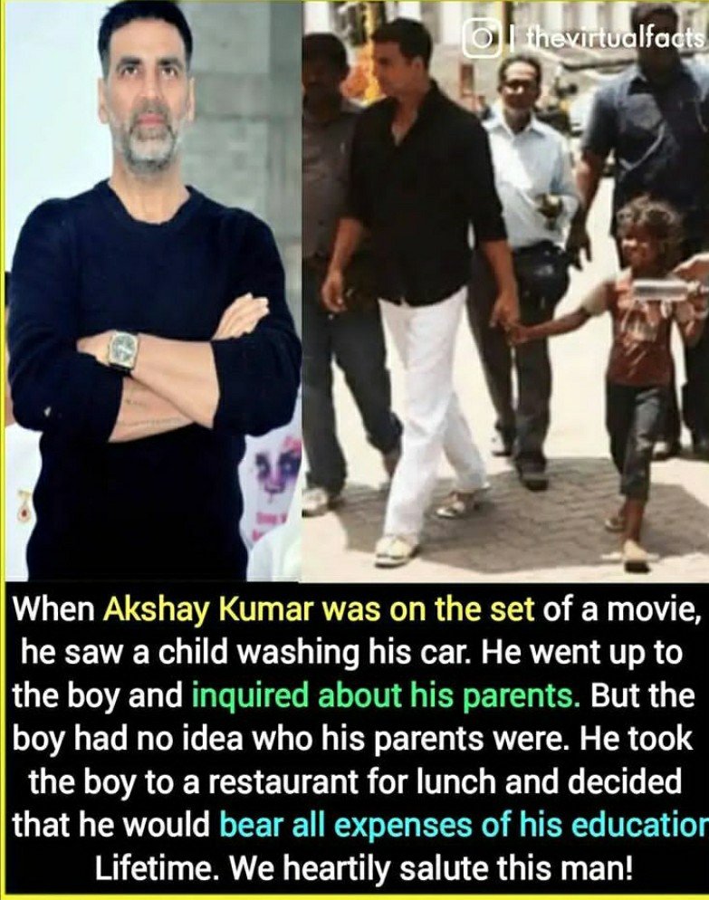 Swetaakkian's tweet photo. Rt if you think #AkshayKumar is the best human being!!

 #Airmenresult https://t.co/A63grvzs5j