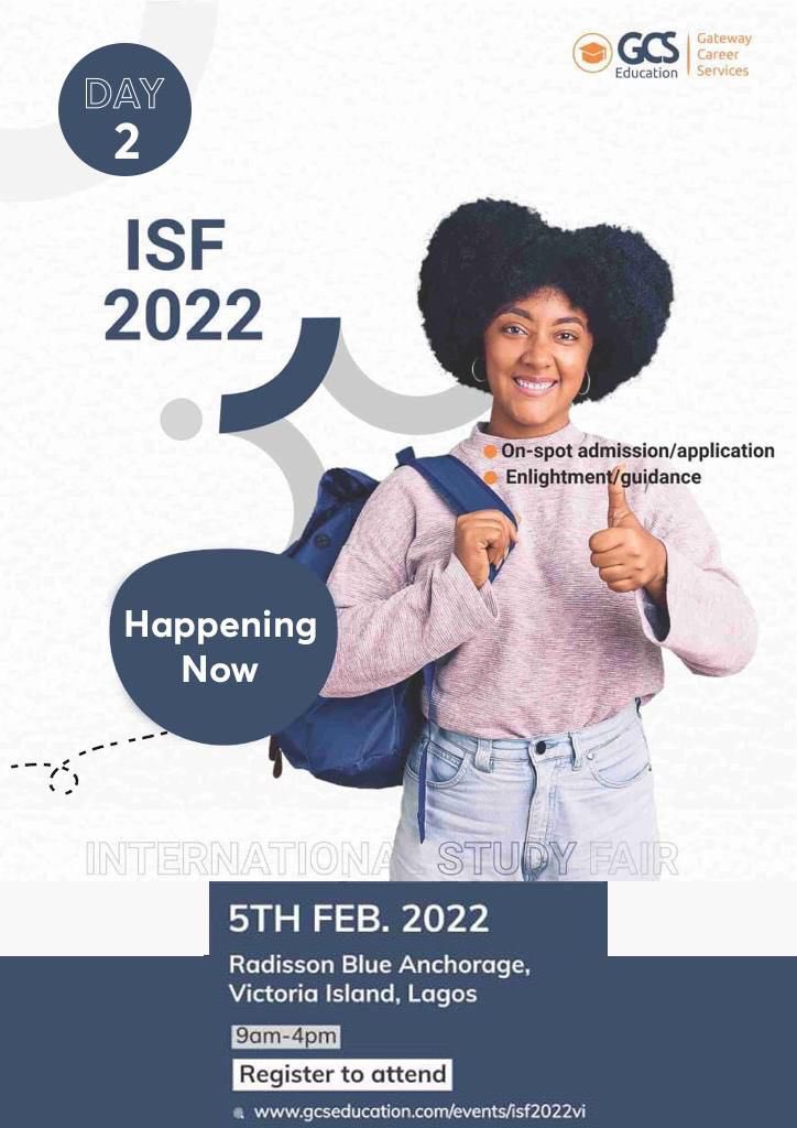 Hayomide_1's tweet photo. It’s the day 2 of the International Study Fair 2022 #ISF2022 hosted by GCS Education @gcseducation …It’s at Radisson Blue Anchorage , VI Lagos ..it’s a once in a life time opportunity to meet with representatives of over 190 universities from United Kingdom , USA , Canada

👇🏼 https://t.co/EsMmhTPgqB