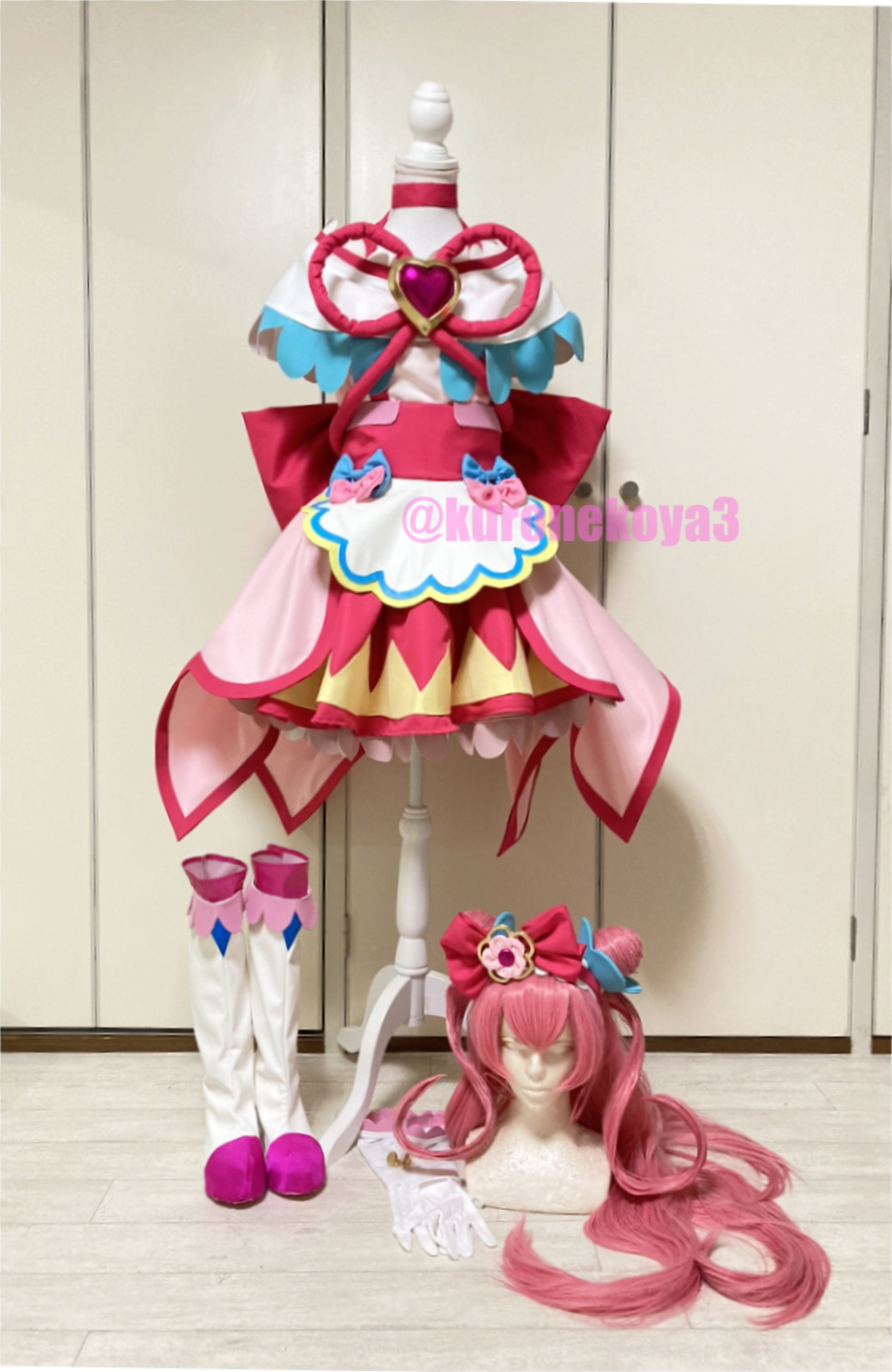 激安通販の デリシャスパーティプリキュア 衣装 キュアプレシャス コスプレ衣装