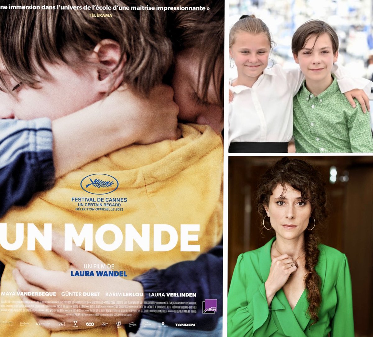 PatrickSimonin's tweet photo. Le harcèlement scolaire à hauteur d’enfants, la réalisatrice belge #LauraWandel et ses deux jeunes acteurs incroyables #GünterDuret et #MayaVanderbeque sont mes invités sur @tv5monde dans une émission inédite enregistrée au ⁦@Festival_Cannes⁩ pour #UnMonde sorti au cinéma https://t.co/YIL8zMwI1M