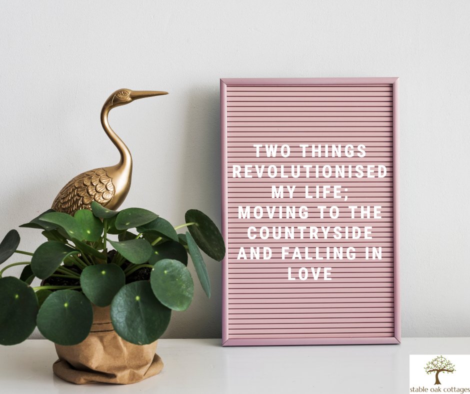 And it's even better when moving to the countryside and falling in love are one and the same thing 😍

#fallinginlove #countryside #lovenature #countrysidecottages #stableoakcottages