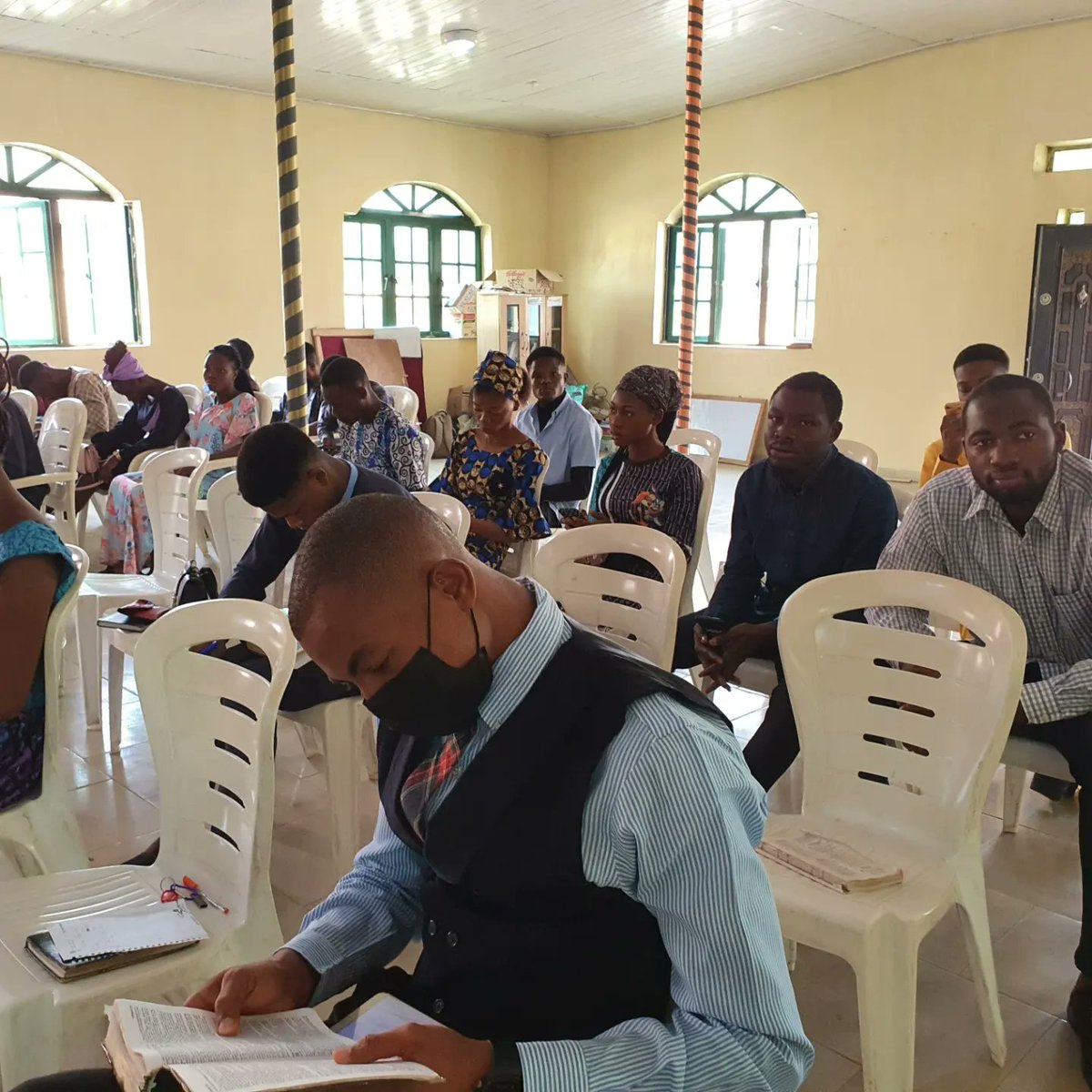 officialasfoau's tweet photo. Lesson 4 - Jesus,the faithful Priest

Memory text 
Hebrews 7:26

‘‘ For such a High Priest was fitting for us,who is holy,harmless,undefiled, Separate from sinners,and has become higher than heavens;''

.
.
.
.
#HappySabbath 
#lesson
#Asfoau https://t.co/0o7zvsNwKL