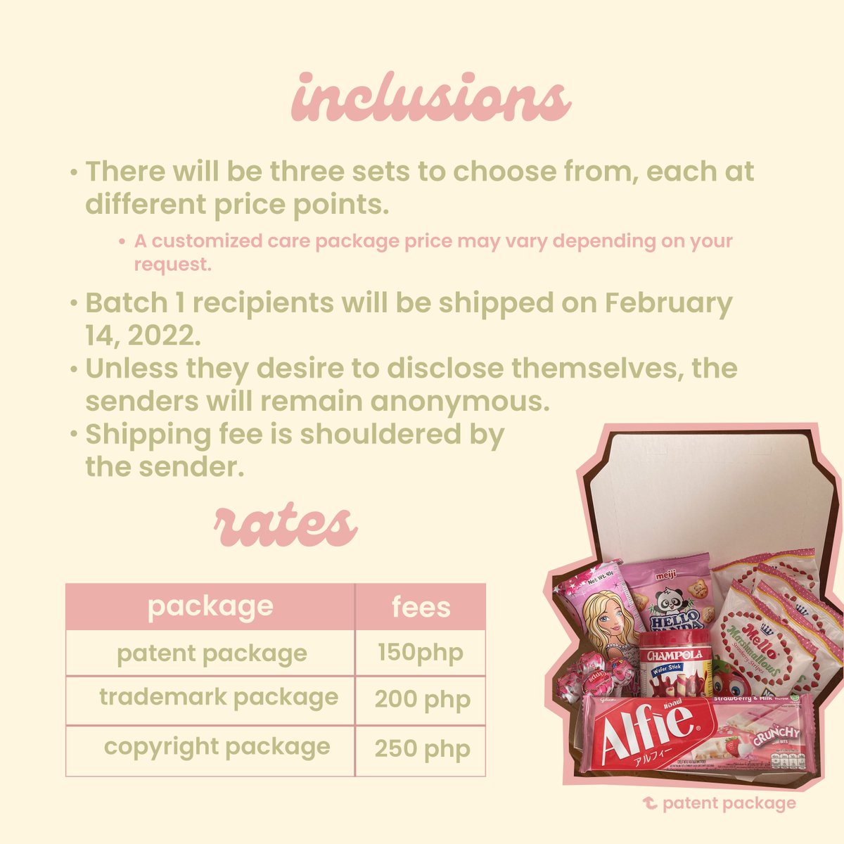 LoveAnon_KATIP's tweet photo. It's the season of love! 💖 Send your special someone a care package! 😳🎁

💟 Avail our services here:  https://t.co/BSzXHgEQv5 https://t.co/56esWpkyf3