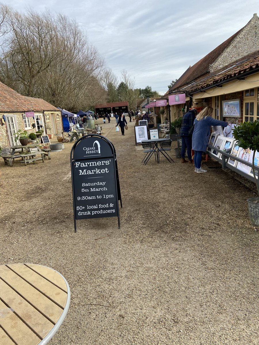 SarahHardy21's tweet photo. Lovely morning @creakeabbey #farmersmarket with lots of friends @StaitheSmoke @candischutney1 @nortonsdairy @bread_source @SandAppleJuice @KitchenThree @EssenceNorfolk @Pantherbrewery @drinkwhatahoot @Leighsbees1 #foodies #artisanproducers https://t.co/MUfQxQ5ni1