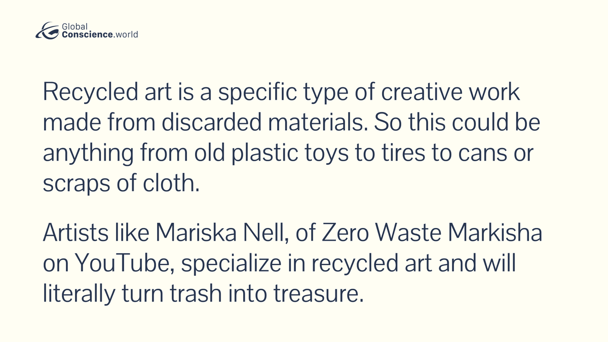 GCworldnews's tweet photo. There is no longer a place for single use plastics in our society! We must learn to reuse and repurpose as much as possible to have a better tomorrow. 

Watch our interview with Zero Waste Markisha as she talks about how she uses trash to make arts. https://t.co/GQHzfA4gMH https://t.co/6xUInOjJ4b