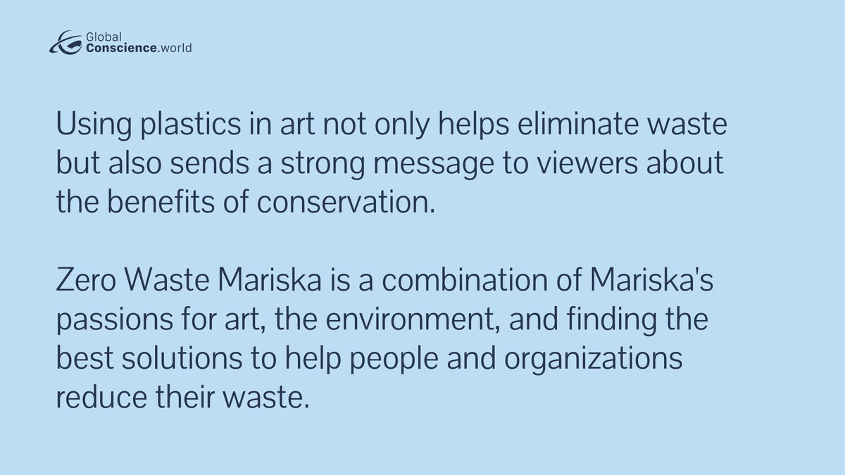 GCworldnews's tweet photo. There is no longer a place for single use plastics in our society! We must learn to reuse and repurpose as much as possible to have a better tomorrow. 

Watch our interview with Zero Waste Markisha as she talks about how she uses trash to make arts. https://t.co/GQHzfA4gMH https://t.co/6xUInOjJ4b
