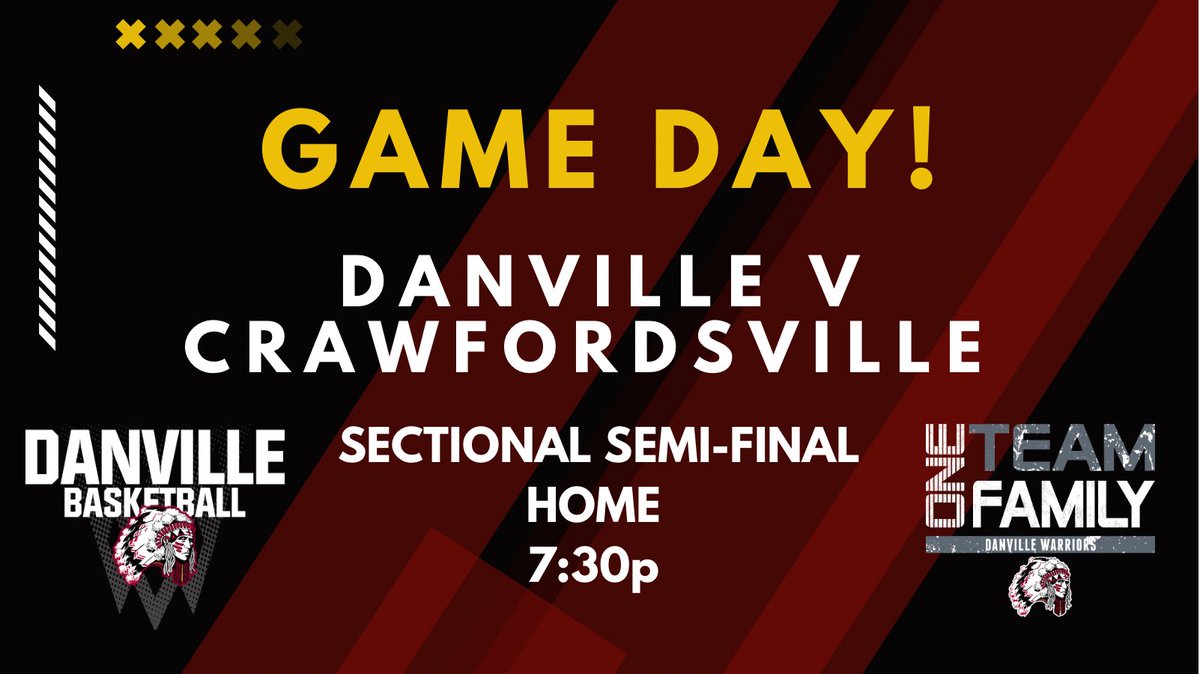 dchswarriorsgbb's tweet photo. GAME DAY!! Spend your Saturday night with us and help us get a victory in the sectional semi-finals! We hope to see you there!

#1Team1Family #WINfor10 #SURVIVEandADVANCE https://t.co/ZPeqlxGiBi
