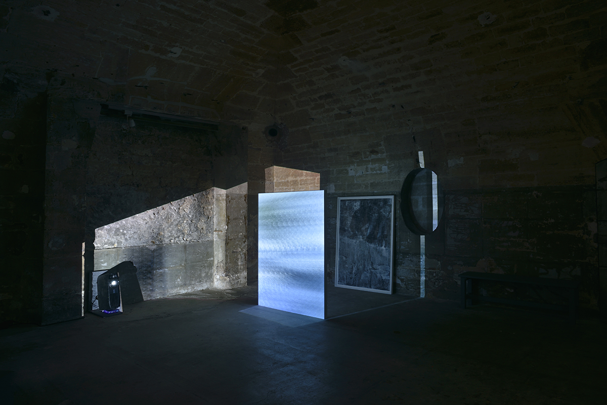 MarianGoodman's tweet photo. Marian Goodman Gallery would like to wish #MattSaunders a very #happybirthday! 

📸: "Flooded Vault" includes three animated films, seen here as part of his 2016 exhibition, projected at Galerie Marian Goodman. https://t.co/Q0xsv449kK