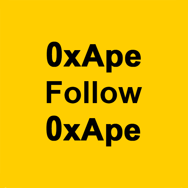 tribeodyssey's tweet photo. gm

There are 3.8k unique 0xApe holders and we only follow 1.2k of you on Twitter 🐦

We want to follow every 0xApe! If you're an 0xApe holder let us know below.

Tribe Stronger Together 🟨🤝 https://t.co/JwPhqqv5Fx