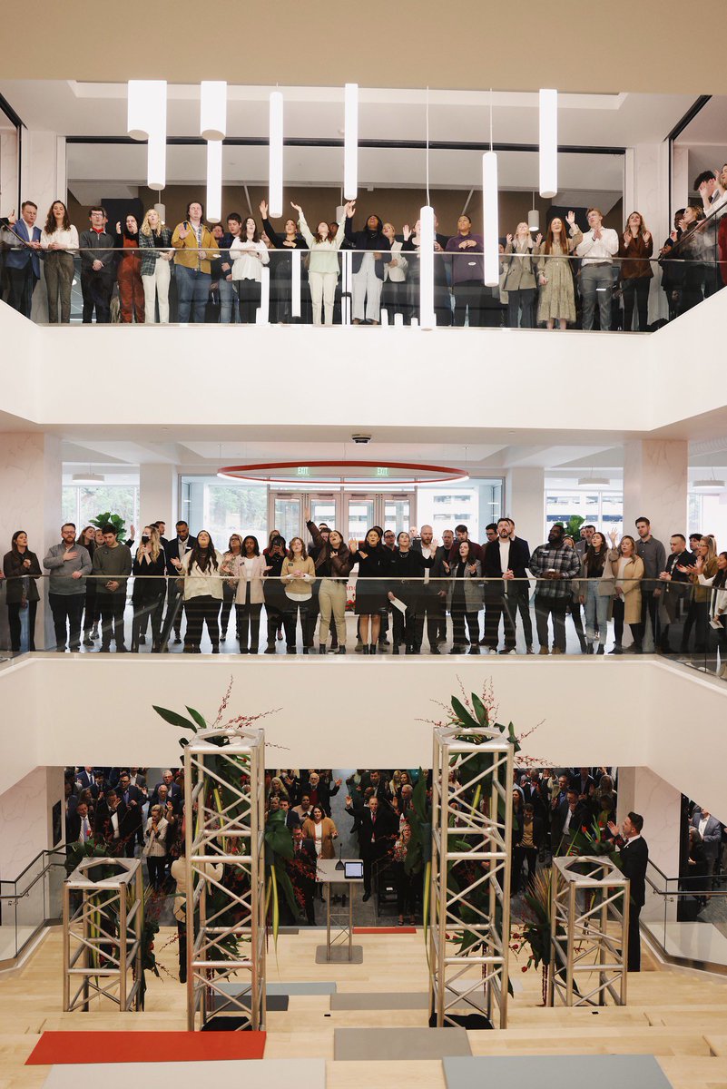 This was captured during a moment of worship at our ribbon cutting ceremony yesterday. It’s my favorite of the day because it embodies so much of what makes HC special. We are believers! We are family!We are tenacious…we are just getting started and we won’t stop UNTIL THE END!