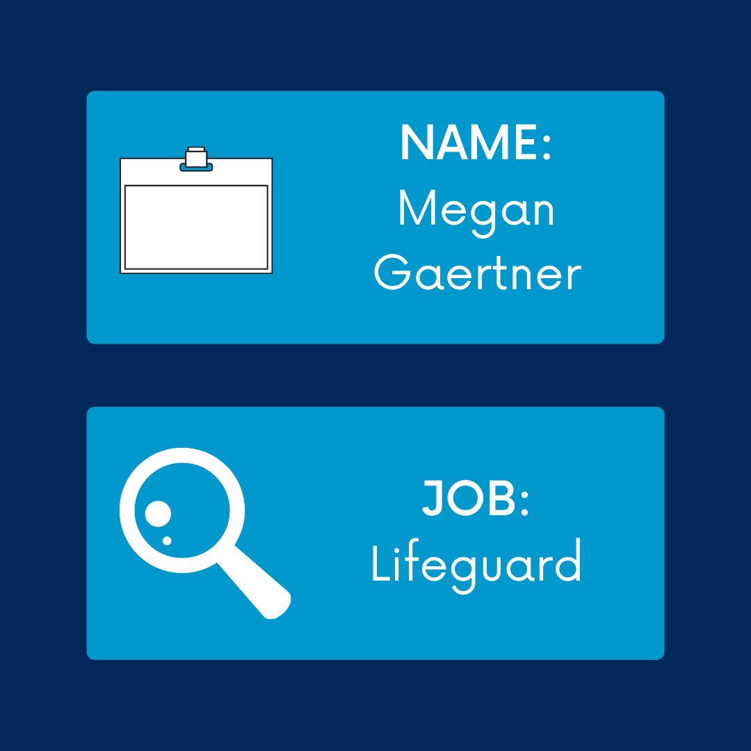 XavierRecSports's tweet photo. For today's Saturday Senior Spotlight we are highlighting one of our lifeguards Megan Gaertner! Megan has been with us for 3 years now and a fun fact about her is she has met Taylor Swift! Swipe through to learn more about Megan! #MusketeersInMotion https://t.co/836SI5qrE2