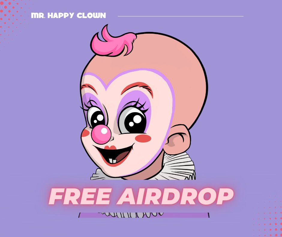 Presale is on February 8th at 7h00 pm EST. 
It is the last chance to get a Happy Clown NFT at 0.07 ETH and  get a free airdrop of Baby Clown which has many utilities: VIP in the Circus Party in the real world, merch discount, ICO of $PAYASO token and more.
#presales #whitelist