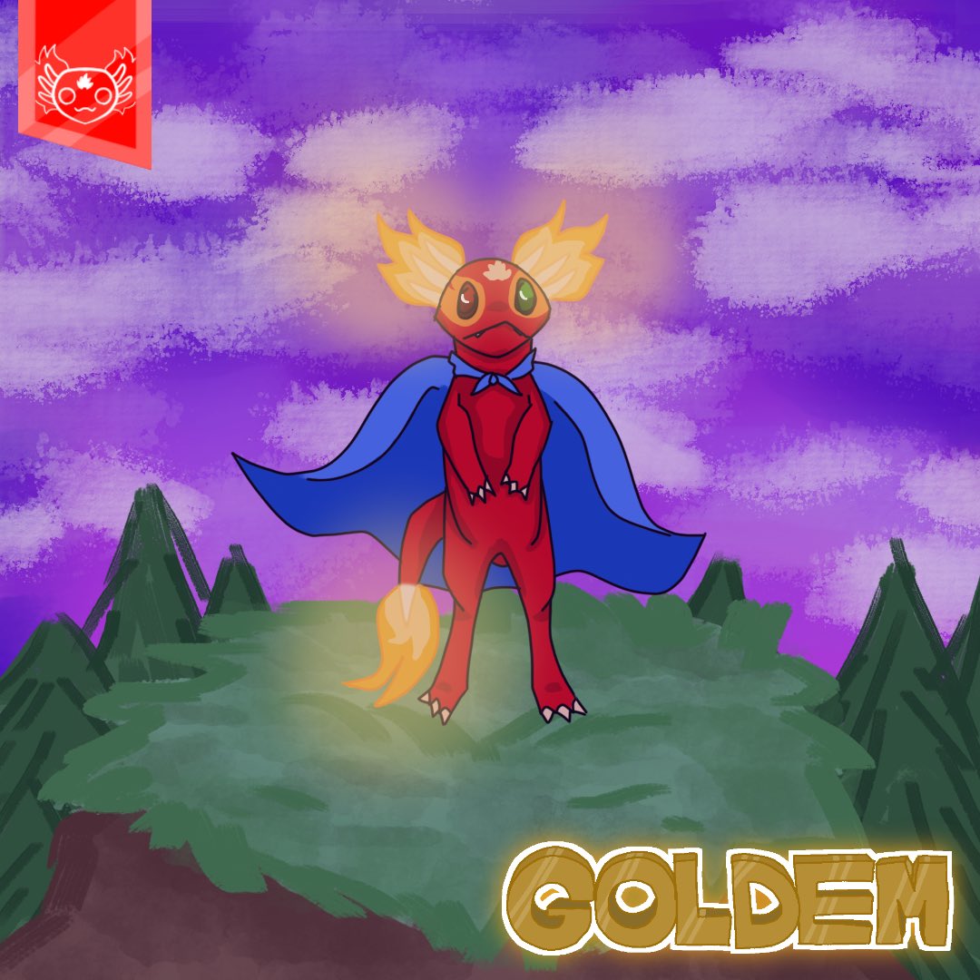 teamcoderedhq's tweet photo. He’s OUR hero. Happy #StevenDay 
#tcr #teamcodered #steven #axolotl #hero #cute #art #digitalart https://t.co/9S9zVv4Dci