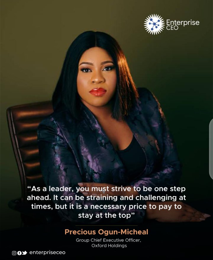 For Precious, playing actively in an industry dominated by men could be challenging but having a team that is constantly on top of their game &amp; being lucky with a boss who believes in her with unflinching support made it easier to break into the circle as a woman

<a href="/PreciousOgunM/">Precious Ogun-Michael</a>