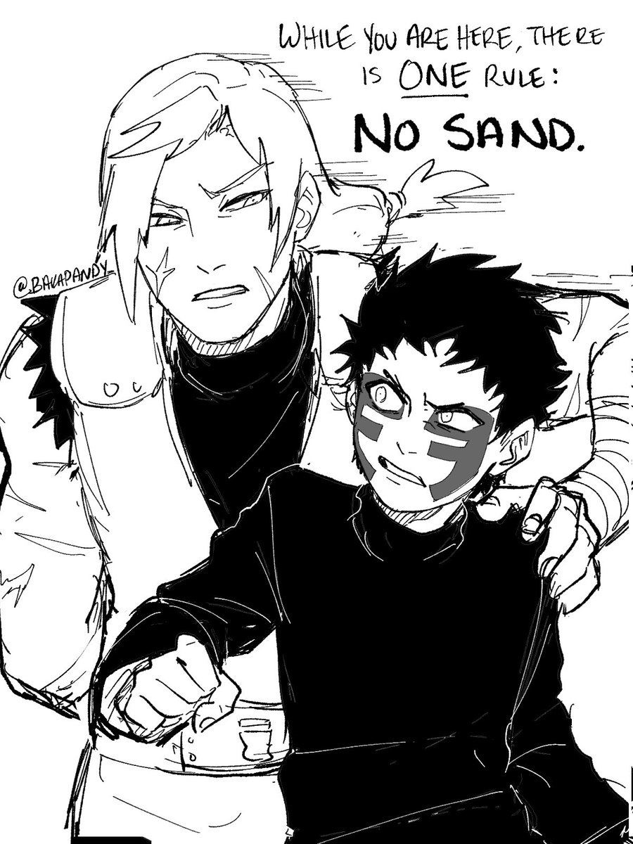 Shinki had no idea what he was getting into when Gaara sent him to train taijutsu under Shira