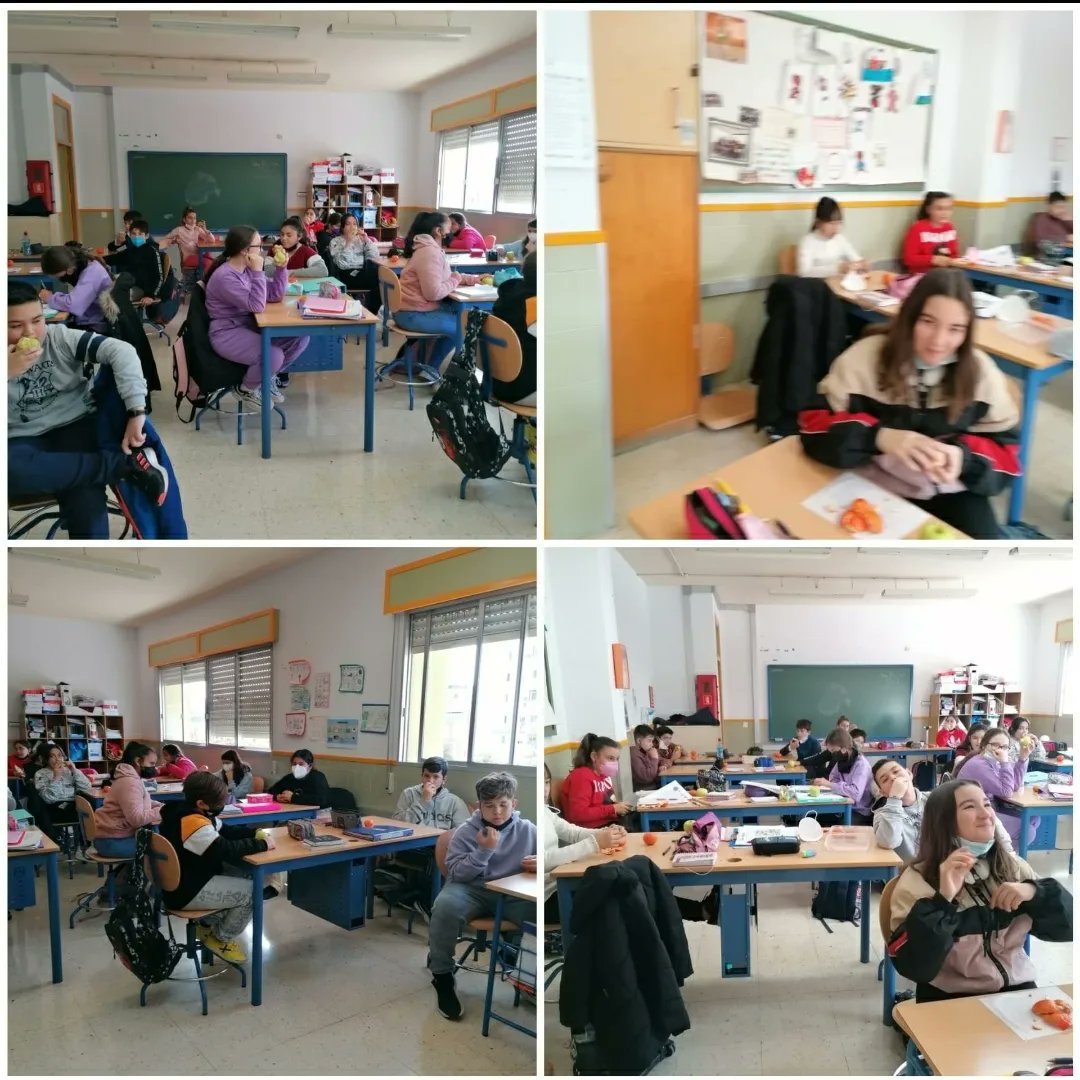 CeipVdBelen's tweet photo. #Programaescolar innovación #consumo de #frutas ,iniciado esta semana pasada. Cada mes se recibirá tres tipos de frutas para degustar entre el alumnado. Esta semana mandarinas, naranja y manzanas. https://t.co/bXuPnuzYbW