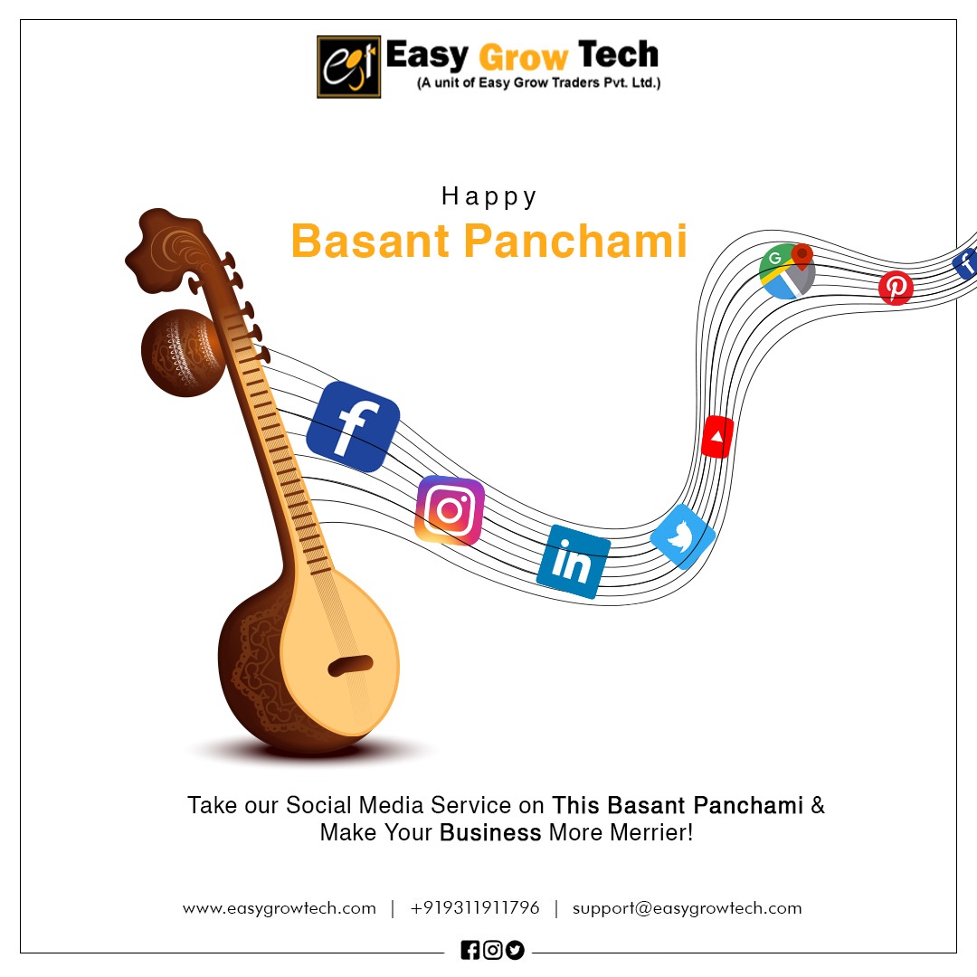 EasyGrowTech1's tweet photo. सरस्वती पूजा का यह प्यारा त्योहार, जीवन में खुशी लाएगा अपार,
सरस्वती विराजे आपके द्वार, शुभकामनाएं हमारी करें स्वीकार.
बसंत पंचमी की हार्दिक शुभकामनाएं..
.
.
.
#VasantPanchami #basantpanchami2022 #basantpanchami #saraswatipuja #vasantpanchami #saraswati #love #india #basant https://t.co/c9TPnOa7XB