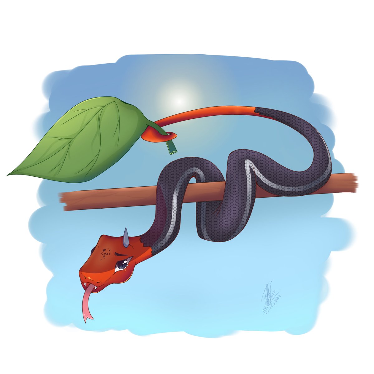 NFTdeutsch's tweet photo. Minting Rainimal #2: die Rotkopfkrait (Schlange/Snake). 🔥 Endlich hat unser Faultier Gesellschaft :-) Bitte besucht unsere Opensea Collection "Rainimals" und macht mit bei unserer Versteigerung. 30% des Erlöses kommen dem Regenwald in Peru zu Gute. https://t.co/0yWi4DQ2Hq https://t.co/eVFmKDwfMN