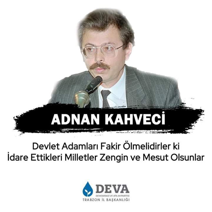 SrmeneDevaKadin's tweet photo. Trabzon'un Yetiştirdiği En Büyük Devlet Adamlarından Merhum Adnan Kahveci' yi Ölüm Yıl Dönümünde Rahmet ve Minnetle Anıyoruz... https://t.co/1cxHDAKia9