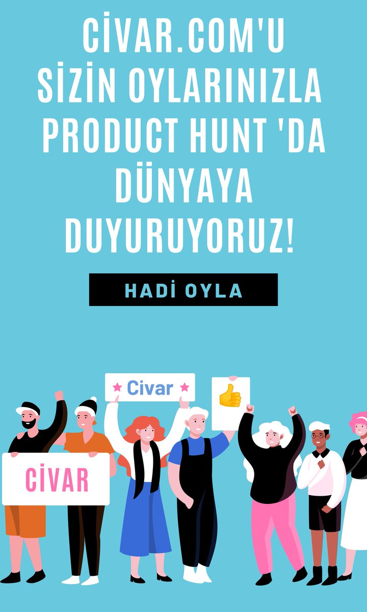 Civar.Com Product Hunt'da. Dünyayı değiştirmeye daha yeni başladık. Siz de bu değişime destek olmak için bizi oylarınızla destekler misiniz?
#civar #nearby #product #producthunt

Oylama Linki:
producthunt.com/posts/civar
