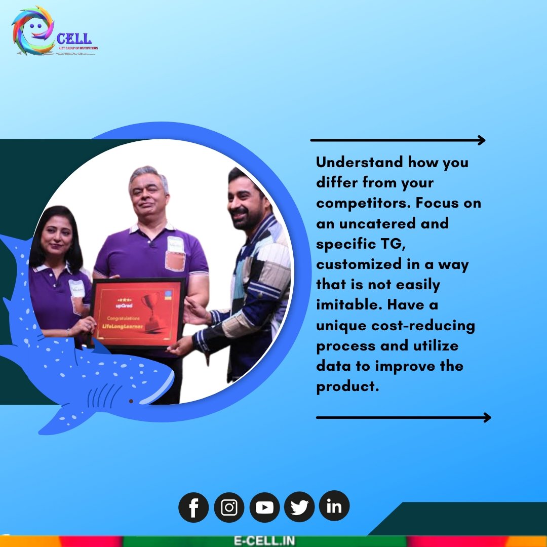 KietEcell's tweet photo. Aspiring budding entrepreneurs of India to win startup investment for their business ideas and providing them a frontage in India, SHARK TANK is a must-watch for every individual who wants to put a start-up of their own. 
.
.
.
#entrepreneurs #ecell #sharktank #kiet https://t.co/JIuMhJZIiY