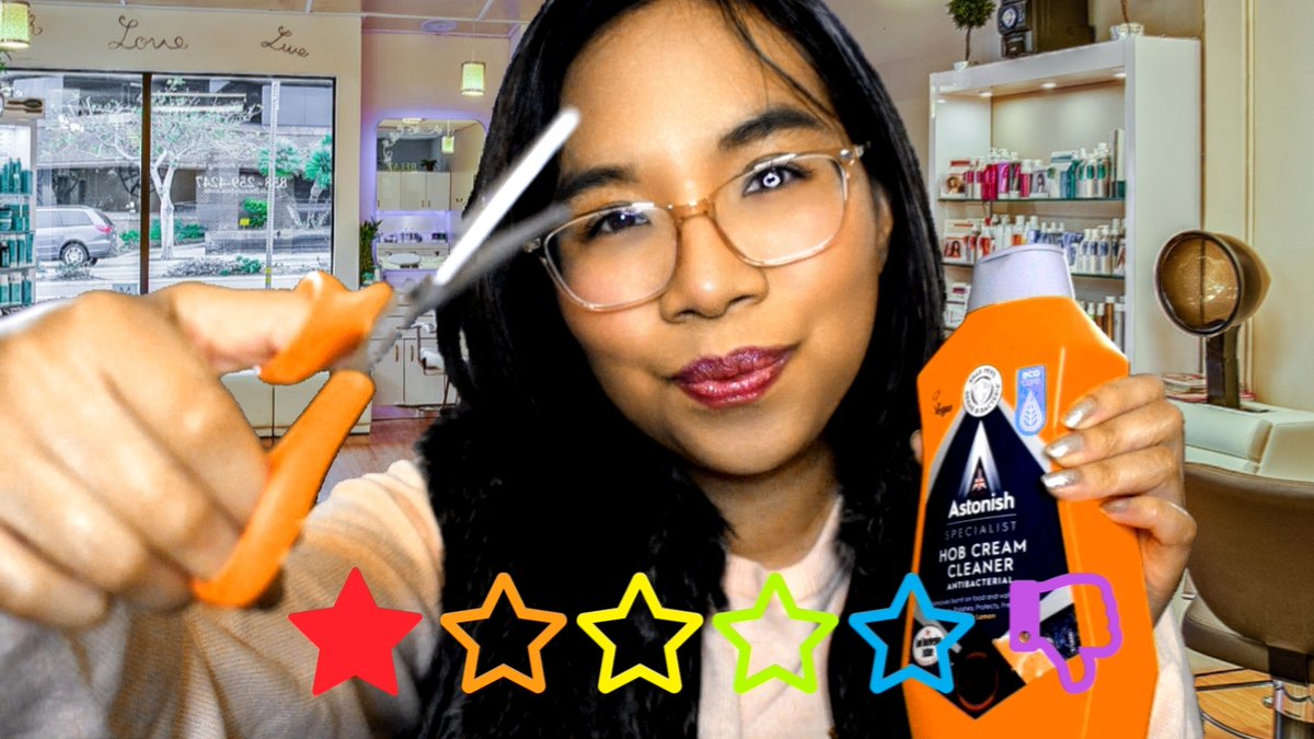 MisschicAsmr's tweet photo. 1. A hairdresser once told me the hairstyle I chose "didn't fit my lifestyle", so she cut it a different way! ๐ฑ๐ญ
Do you have a horror salon experience?
My new #asmr is a #collab with @AlyKatsTingles
I'll do your hair: https://t.co/ABp0TtXlet
#worstreviewed #asmrroleplay
& https://t.co/GmC0fqy0YK