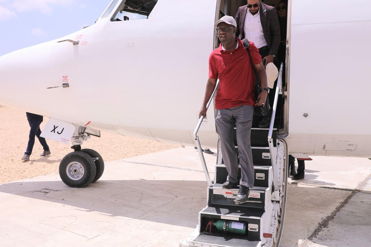 SONNALIVE's tweet photo. The State Elections Implementation Team of #Southwest arrived in #Baware town on Saturday to hold the election of House of People of Federal Parliament.
#Somalia https://t.co/9zekbAu971