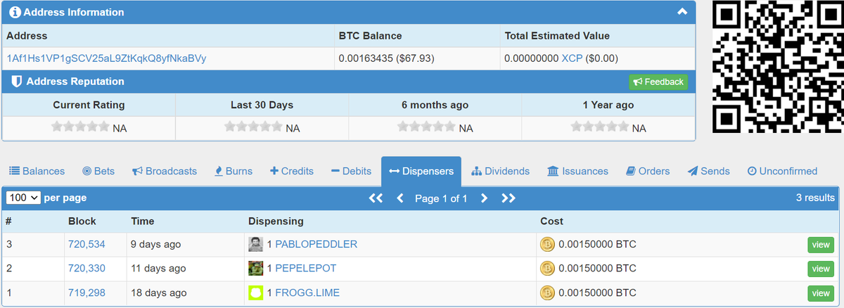 PepePeddler's tweet photo. The next 4 dispenses from this one, will give you 2x Official #Dank Cards FREE with a #FROGG.LIME!πΈ
#PEPELEPOT & #PABLOPEDDLER
Bundle Dispenser Address - https://t.co/lZa8CQ5WxQ
@FROGGsBitcoin #FROGGS #Pepe #Bundle #Dankdirectory https://t.co/Gp9bCqRGxe